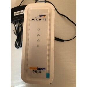 ARRIS SURFboard SB6183 Cable Modem 16x4 Channels DOCSIS 3.0 - White TESTED/WORKS